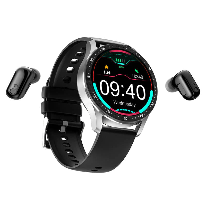 2-in-1-Smartwatch mit Ohrstöpseln ⌚🎧